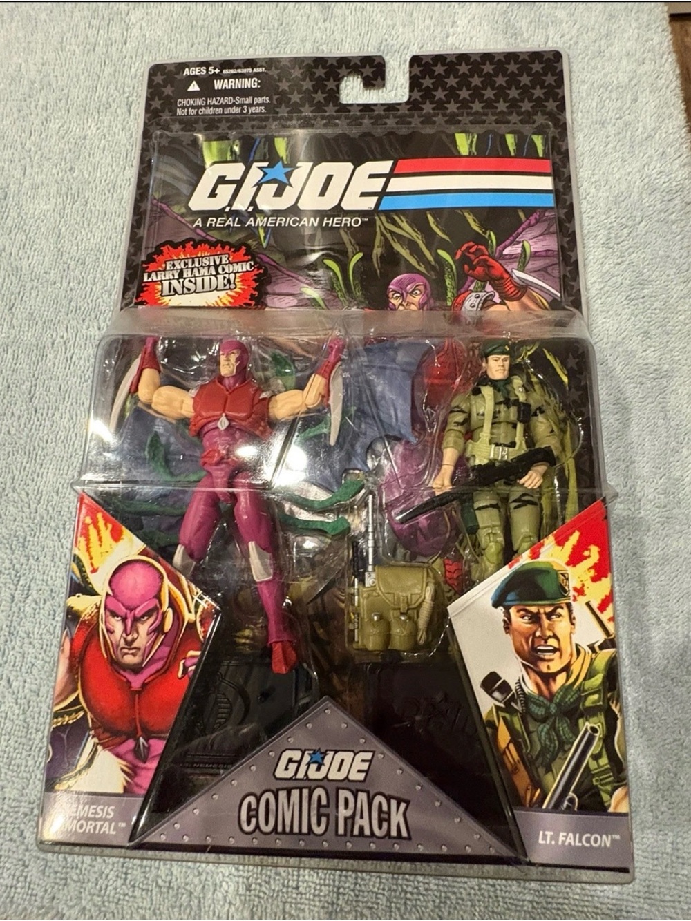 G.I. Joe Comic Pack 25th Anniversary Nemesis Immortal vs Lt. Falcon Figures